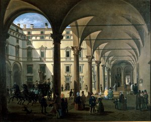 Vista del cortile dell