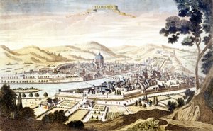 Veduta di Firenze nel XVIII secolo da Unknown artist