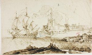 Vista del Porto della Città Fortificata da Unknown artist