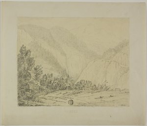 Vista delle montagne del Giura da Unknown artist