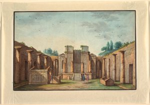 Veduta di Napoli (o dintorni) da Unknown artist