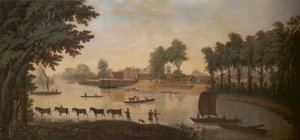 Vista di Shepperton sul fiume Tamigi