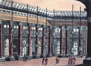 Veduta di una sala cerimoniale del Castello di Schönbrunn, ex residenza della Famiglia Imperiale Austriaca, incisione del 1820 da Unknown artist