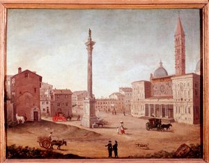 Vista della Basilica di Santa Maria Maggiore a Roma da Unknown artist