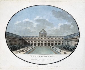Vista del Palazzo Reale (cortile interno) - incisione da Unknown artist