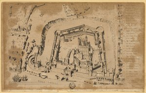 Vista della Torre di Londra nel 1553