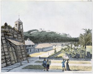 Veduta della città di Agana, arcipelago delle Isole Marianne da Unknown artist