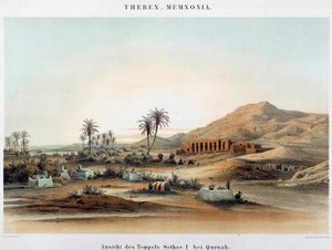 Veduta del tempio funerario di Seti I