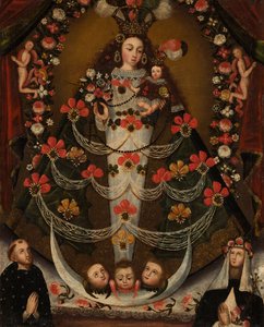 Vergine di Pomata con San Nicola da Tolentino e Santa Rosa da Lima