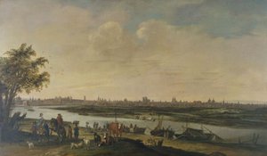 Veduta generale di Parigi, presa dal basso della collina di Chaillot, circa 1650