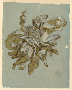 Pittura murale con allegoria della vigilanza da Unknown artist