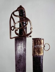 Arma: spada e fodero navale con il monogramma di Luigi XVI appartenuti a Cassagnard a Nantes da Unknown artist