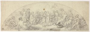 Matrimonio di Cupido e Psiche sul Monte Olimpo da Unknown artist