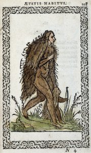 Donna selvaggia e suo figlio - in “Habits et effigies” di Jean Sluperius da Unknown artist