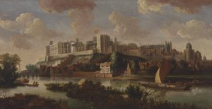 Castello di Windsor visto dal Tamigi da Unknown artist