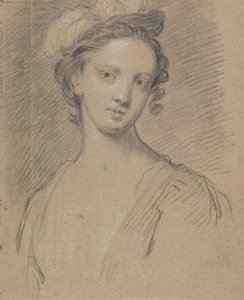 Donna con Copricapo Piumato da Unknown artist