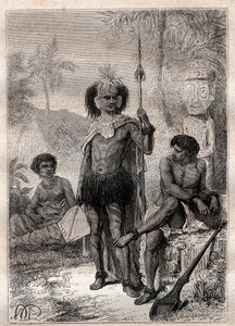 nativi delle Isole Marchesi - Viaggio del Capitano James Cook