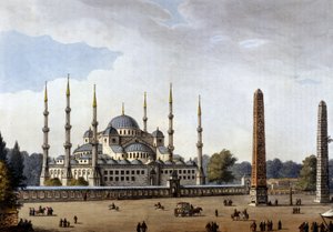 Costantinopoli. Moschea di Santa Sofia (Hagia Sophia). Incisione della fine del XIX secolo da Unknown artist