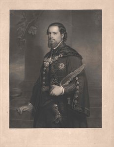 di un signore sollevato circa 1850. (uomini) da Unknown artist