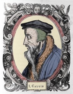 Ritratto di Jean Calvin (1509-1564), riformatore religioso e scrittore francese. da Unknown artist