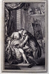 La tavola - in "Racconti e novelle in versi" di Jean La Fontaine. 1762.