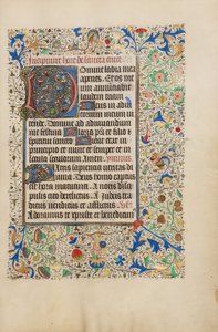 Pagina di testo decorata da Unknown artist/maker