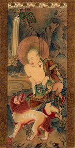 Arhat, giapponese, tardo periodo Kamakura, XIV secolo da Unknown follower of Ryozen