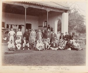 Una partita di cricket, Peshawar da Unknown photographer