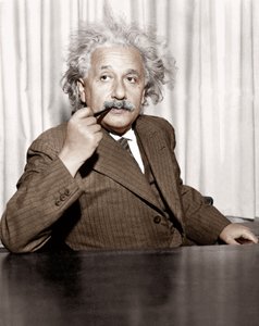 Albert Einstein a Princeton, USA da Unknown photographer