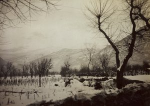 Album "Harriet Louise Self": una vista della valle del Brenta con neve da Unknown photographer