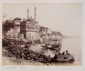Moschea di Aurangzeb, Benares, c.1885