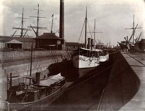 Cantiere navale di Bombay, India da Unknown photographer