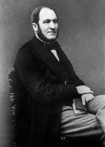 Georges Eugene Haussmann (1809-1891) politico francese incaricato della pianificazione urbana di Parigi durante il 2° impero da Unknown photographer