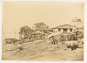 Ghat del Forte di Allahabad, India, 1858-61 circa (foto)