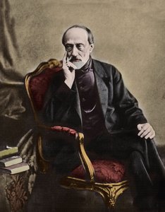 Giuseppe Mazzini (1805-1872), patriota e politico italiano - 1864 - Ritratto del politico repubblicano italiano Giuseppe Mazzini