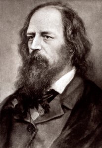 Ritratto a mezzo busto del famoso poeta inglese Alfred Tennyson da Unknown photographer