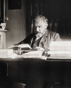 Henri Poincaré al suo tavolo di lavoro - Bibl. de l