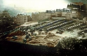 A Montmartre i grandi cannoni del governo minacciano Parigi, marzo 18 da Unknown photographer