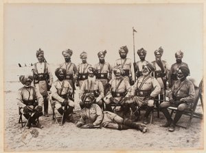 Ufficiali indiani del 9° Cavalleria del Bengala, 1885