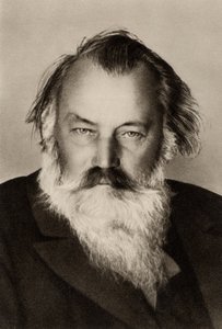 Johannes Brahms (1833-1897) compositore tedesco da Unknown photographer