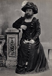 Les Monsters, la femme à barbe. Fotografia, fine XIX secolo, Parigi. Coll. Selva. da Unknown photographer