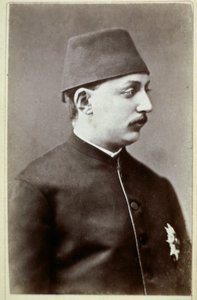 Impero Ottomano: Ritratto del Sultano Murad V. Fotografia del 1876. Ankara, Società Storica Turca da Unknown photographer