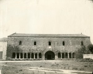 Palazzo della Ragione, abbazia di Pomposa, Emilia-Romagna, Italia, ca 1890