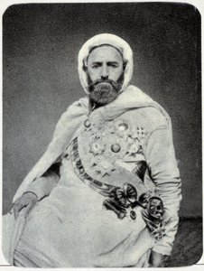 Ritratto di Abd-el-Kader nel 1875 - fotografia da Unknown photographer