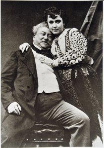 Ritratto di Alexandre Dumas Padre (1802 - 1870) e la sua amante da Unknown photographer