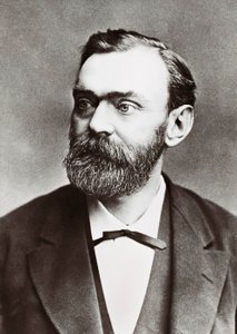 Ritratto di Alfred Berhard Nobel (1833-1896), chimico svedese. Fotografia