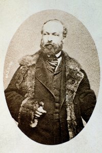 Ritratto di Antonio Bazzini, compositore e violinista italiano (foto b/n) da Unknown photographer