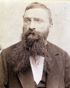 Ritratto di Auguste Rodin (1840-1917) fotografato intorno al 1885