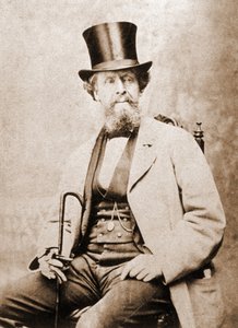 Ritratto di Charles Dickens, scrittore inglese, intorno al 1855 da Unknown photographer
