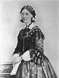 Ritratto di Florence Nightingale (1820-1910). Fotografia del XIX secolo da Unknown photographer